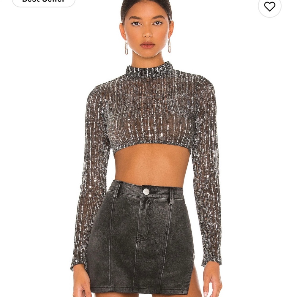 Revolve super down crop top worn 1 time